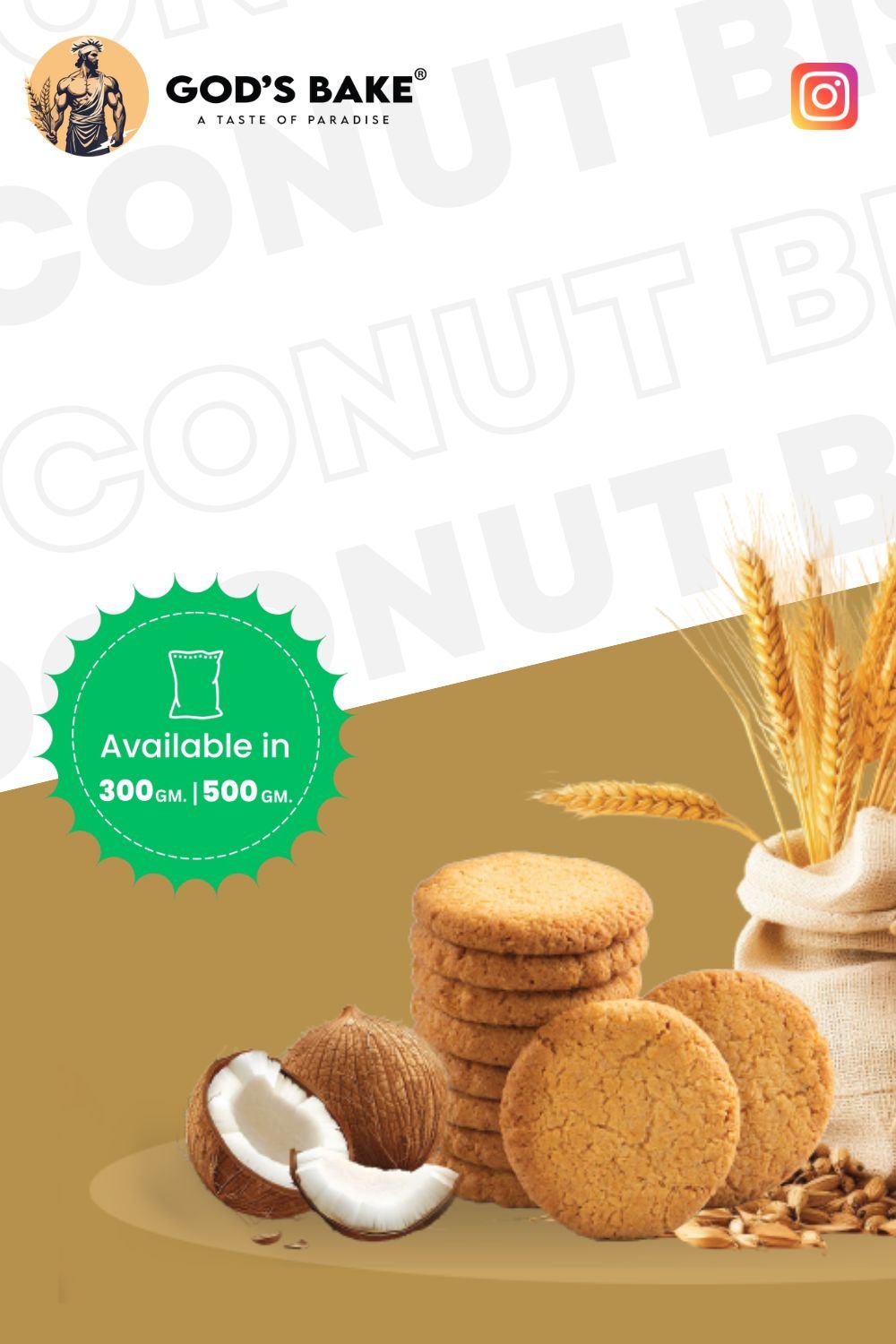 Coconut Atta Biscuits
